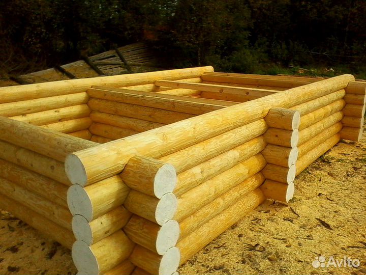 Срубы бань ручной работы из отборного зимнего леса