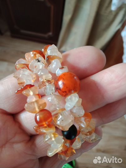 Украшения винтажные гранат стекло,гранат и др