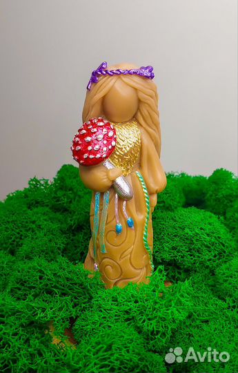 Свечи восковые ручной работы. Куколка Берегинюшка