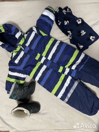 Комплект зимний на мальчика 92