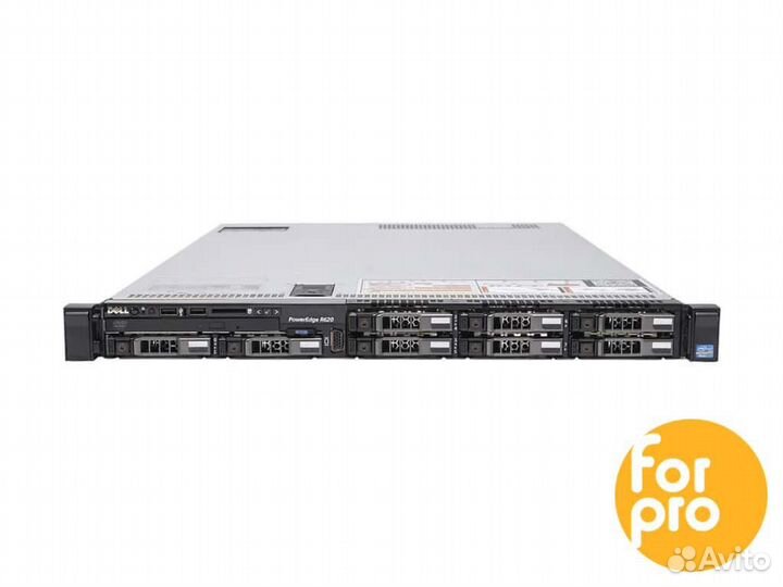 Сервер dell R620 8SFF 2xE5-2650L 112GB, H710