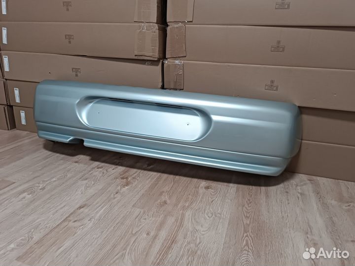 Бампер задний ваз 2110 опал (серебристо голубой)