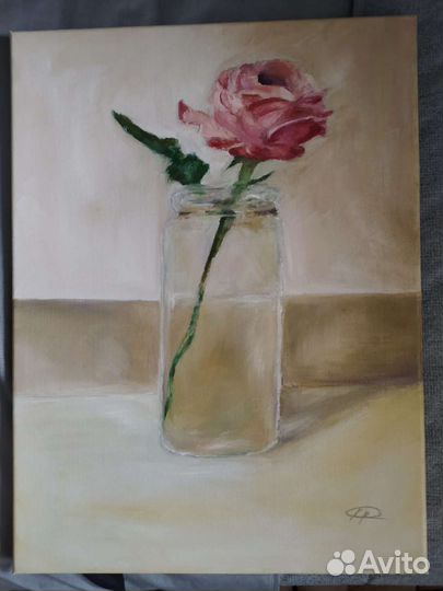 Картина маслом на холсте цветы