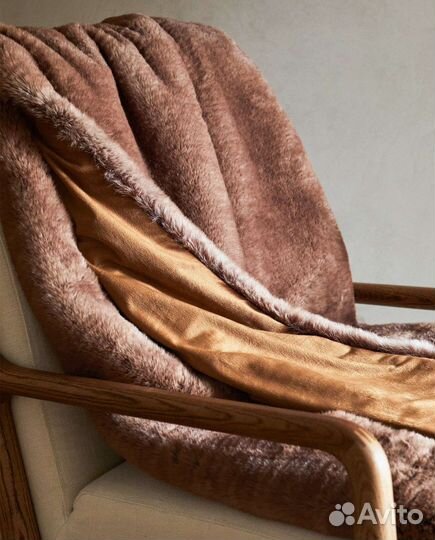 Короткое одеяло из искусственного меха zara home