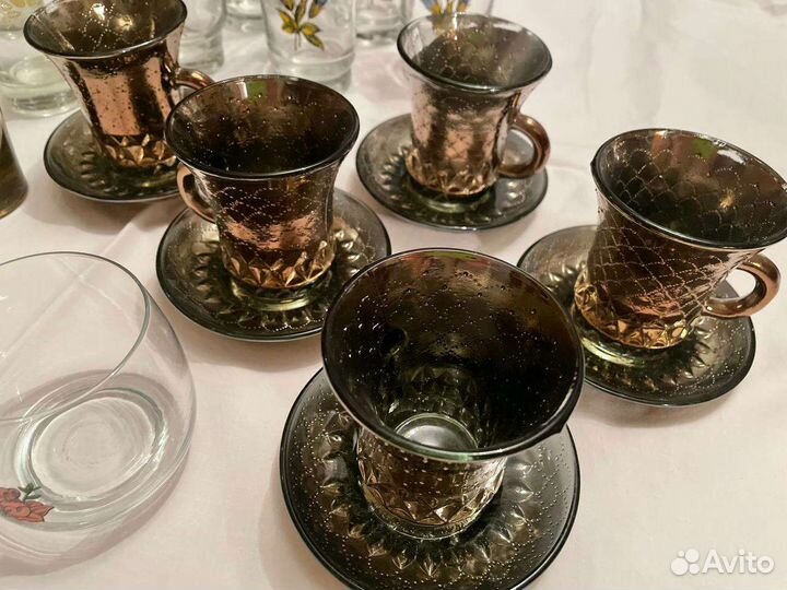 Стаканы рюмки бокалы Стекло Хрусталь СССР