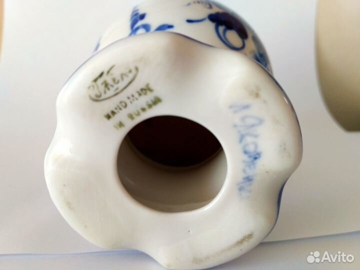 Яйцо пасхальное, фарфор Гжель