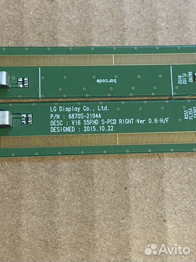 LG 55LH604V планки матрицы с драйверами