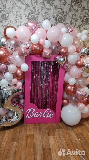 Коробка Барби для фотозоны