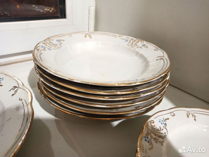 Сервиз СССР столовый барановский незабудки