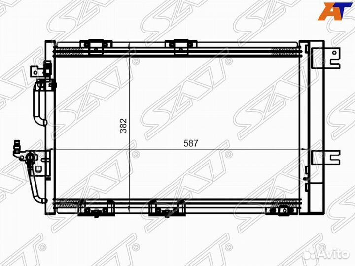 Радиатор кондиционера Opel Astra H