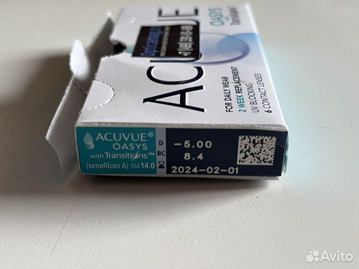 Линзы acuvue oasys transitions -5