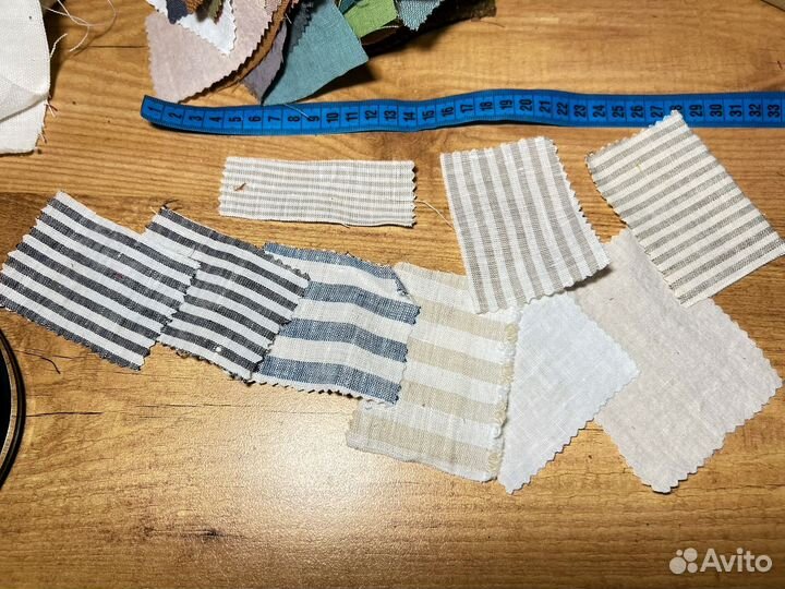 Лоскутки маленькие кусочки льна пакетом