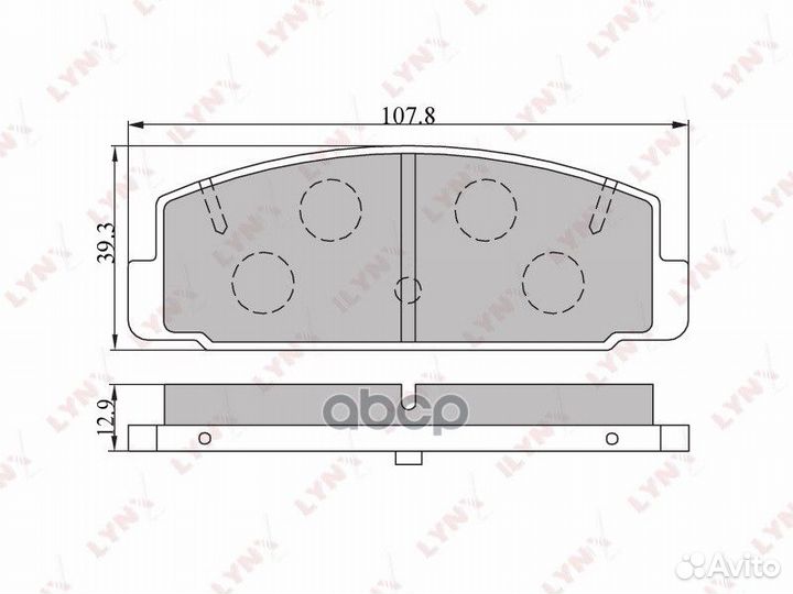 Колодки задние lynxauto BD-5104 BD5104 lynxauto