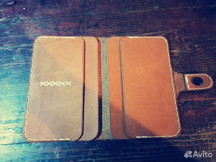 Обложка на паспорт из кожи ручная работа