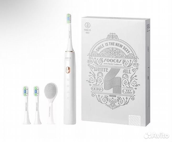 Электрическая зубная щетка soocas X3U белый (2 нас