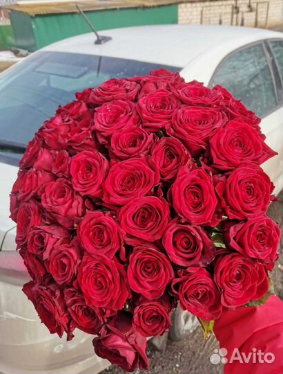Розы букет цветов 51