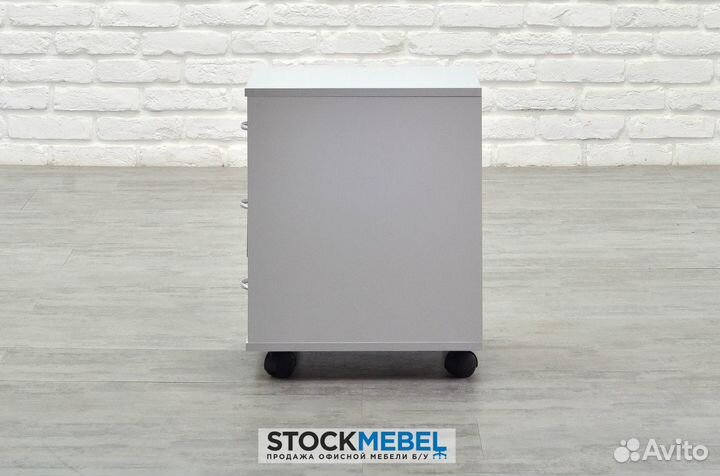 Офисная мебель. Тумба мобильная Эконом. Серая