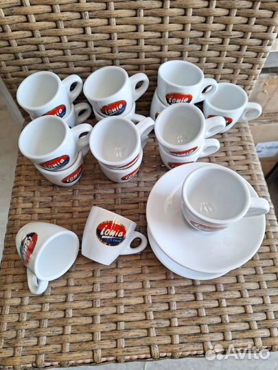Фарфор Lonia IL caffe, кофейные чашки с блюдцем