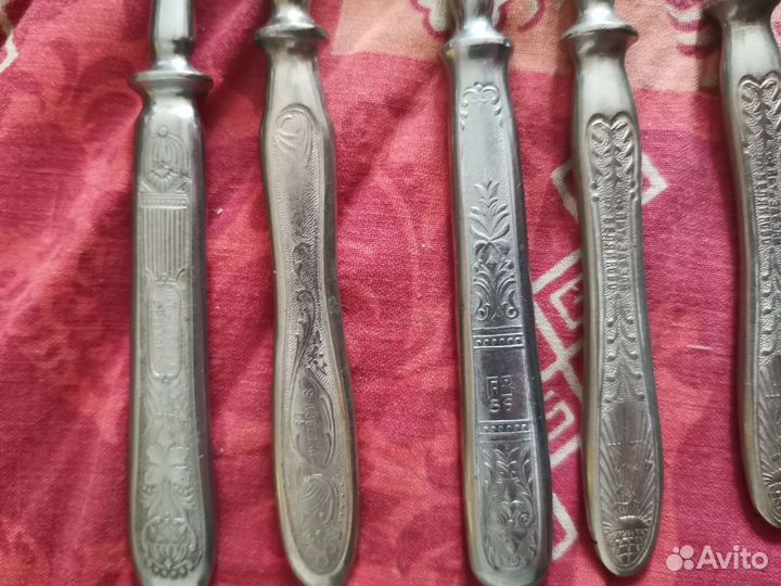 Нож вилка нерж сб Нержавейка СССР 23 см