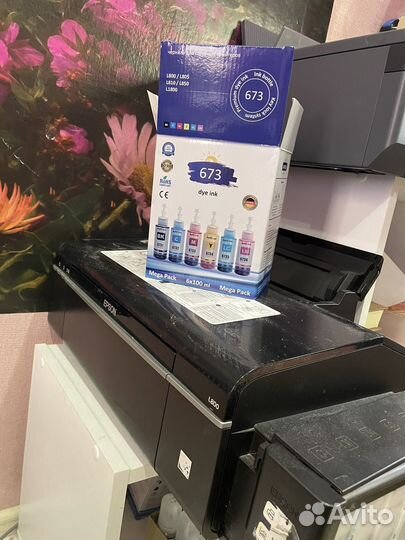 Принтер epson l800 + чернила