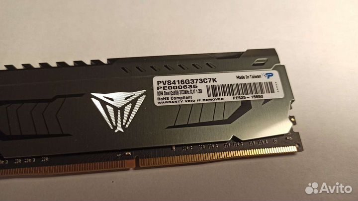 Oзу PatriotViperSteel 16Gb PC29800 pvs416g373c7k