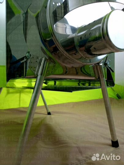 Печь туристическая Пошехонка Средняя на 30 л. c 3D