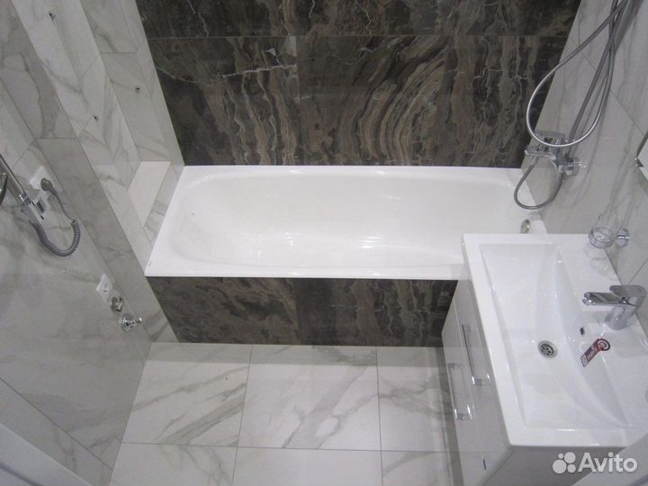 Ремонт ванных комнат под ключ, плиточник