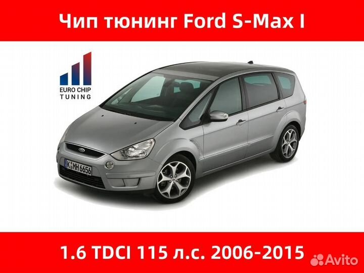 Чип тюнинг Ford S-Max 1.6 tdci I 115 лс