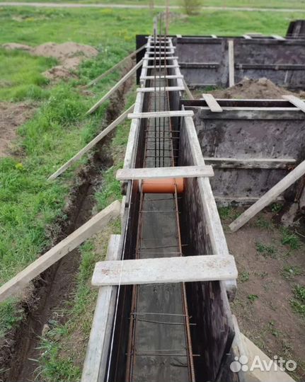 Фундамент Бетонные работы отмостка парковка