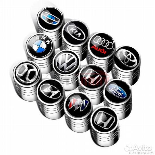 Колпачки на ниппель с логотипом автомобиля