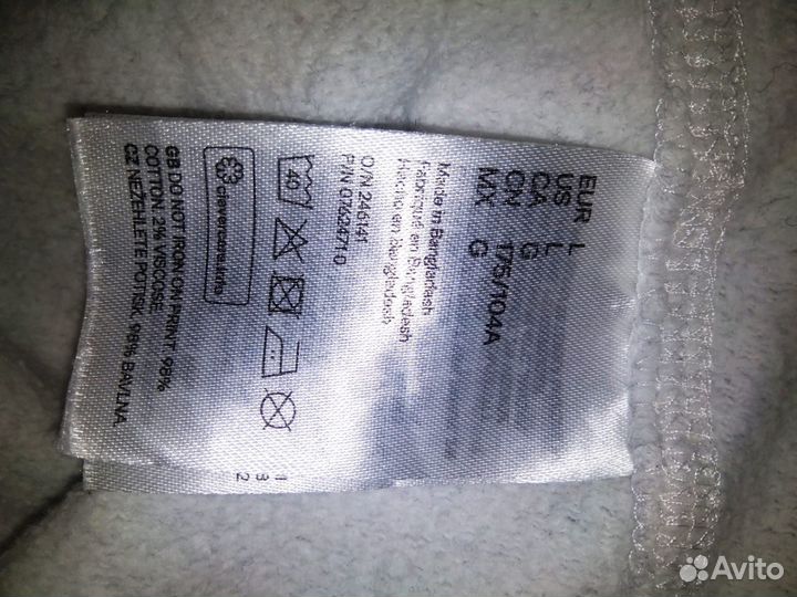 Толстовка/худи худи унисекс L, хлопок 100%