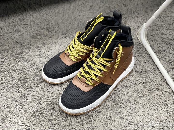 Кроссовки Nike Lunar Force 1 Duckboot Коричневые