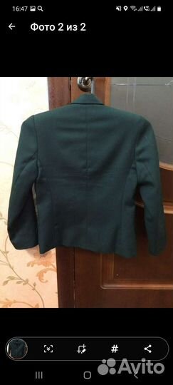 Зелёный пиджак для мальчиков