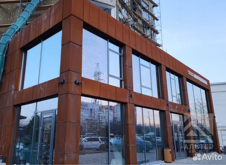 Фасадные панели из стали Corten