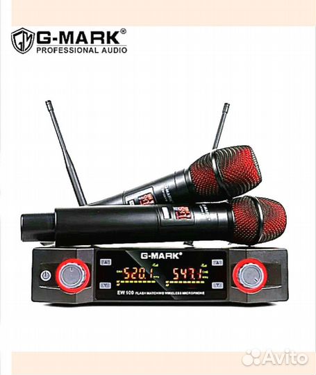 Высококач. радиосист.EW100 GMark для караоке новая