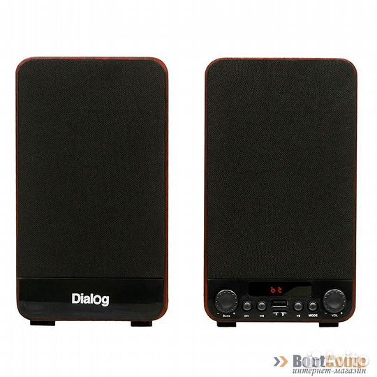 Колонки звуковые 2.0 Dialog Jazz AJ-13 brown