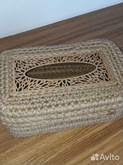 Салфетница из джута (ручная работа)