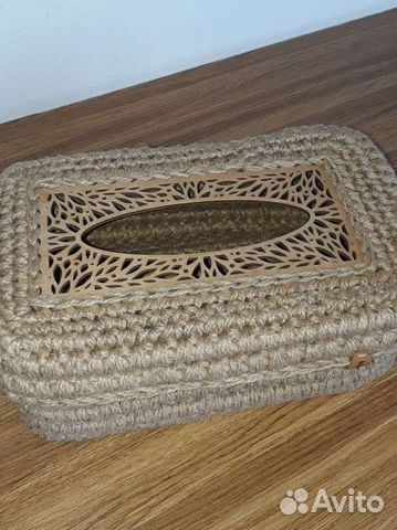 Салфетница из джута (ручная работа)