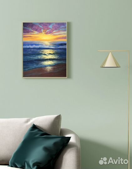 Картина море маслом на холсте