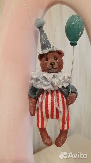 Ватные елочные игрушки