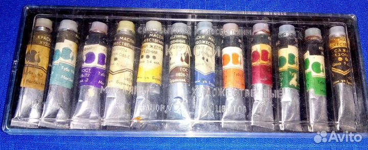 Краски масляные художественные советские