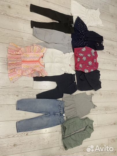 Пакет фирменных вещей на девочку 98-104