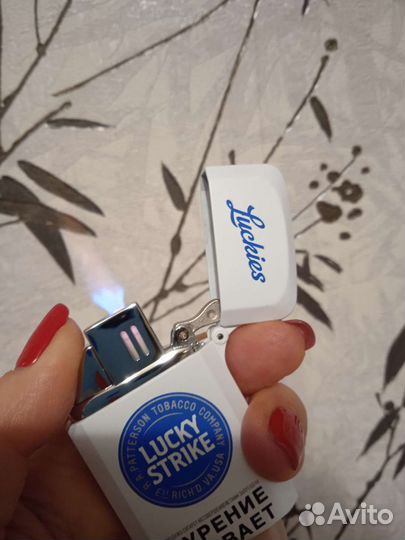Lucky Strike Лаки Страйк белая турбо новая зажигал