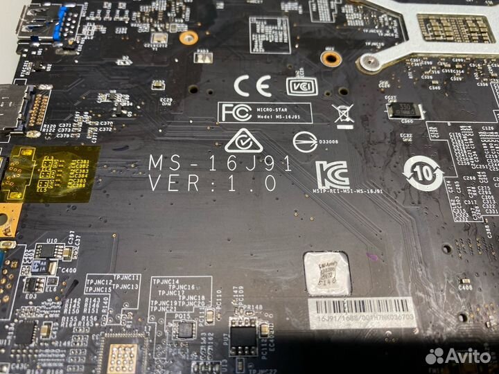 Материнская плата MSI MS-16J91 для Ноутбука GL62M