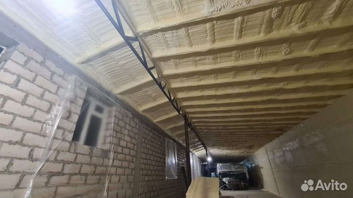 Утепление пенополиуретаном ангара