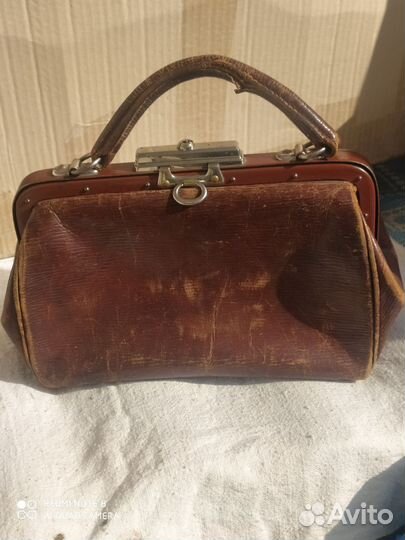 Сумка женская кожаная, винтаж. Ретро. Кинореквизит
