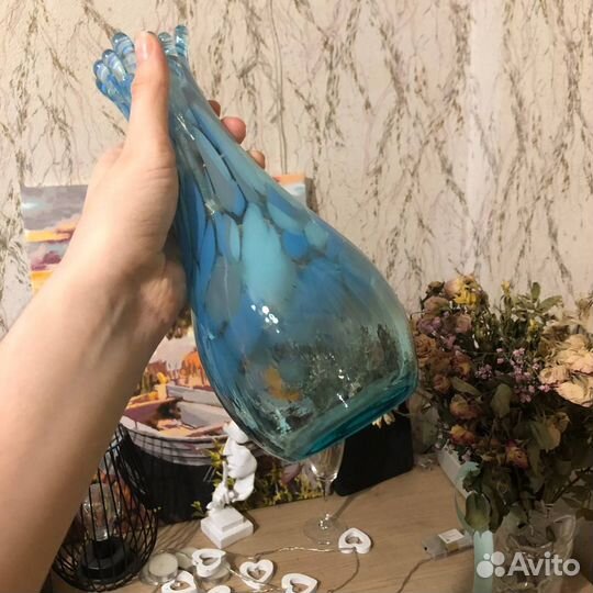 Ваза для цветов стеклянная