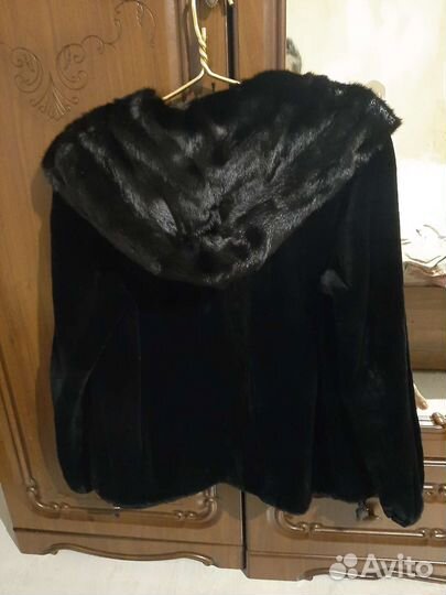 Шуба норковая с капюшоном 44 46