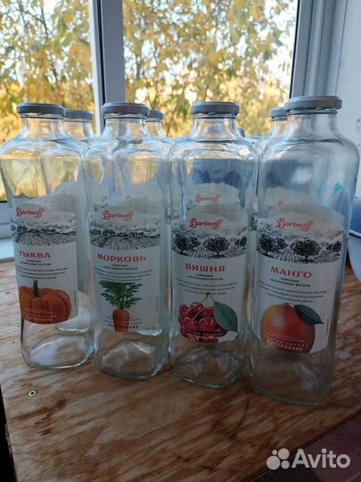 Банки и бутылки стеклянные с крышками