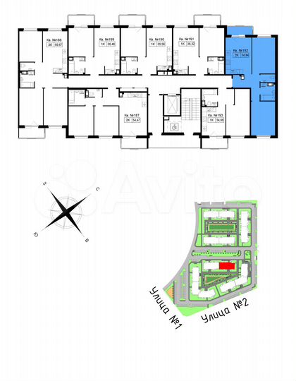 2-к. квартира, 56,5 м², 3/5 эт.